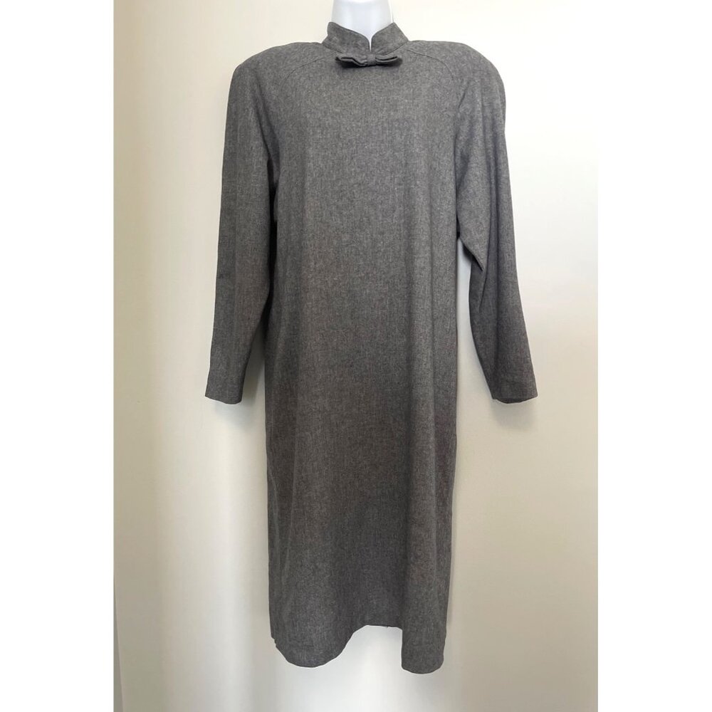 Vintage Cacharel Gray Dress Wool size 6